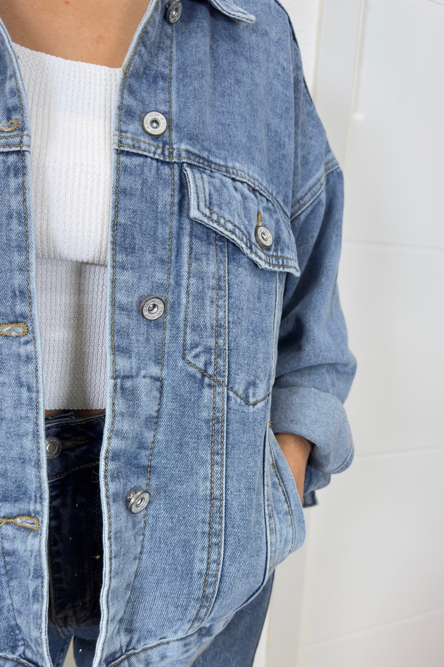 Cazadora Denim Ovesize