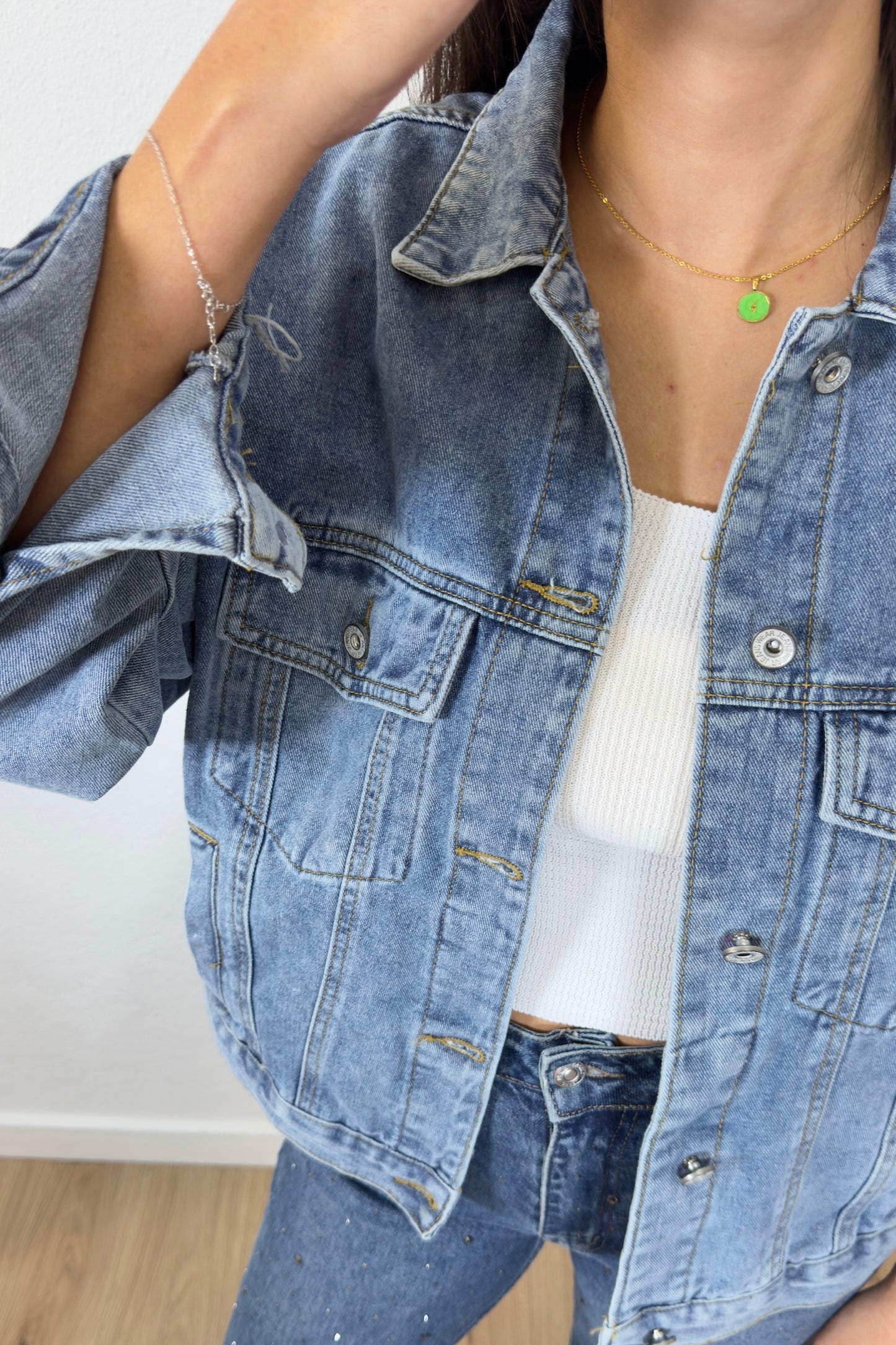 Cazadora Denim Ovesize