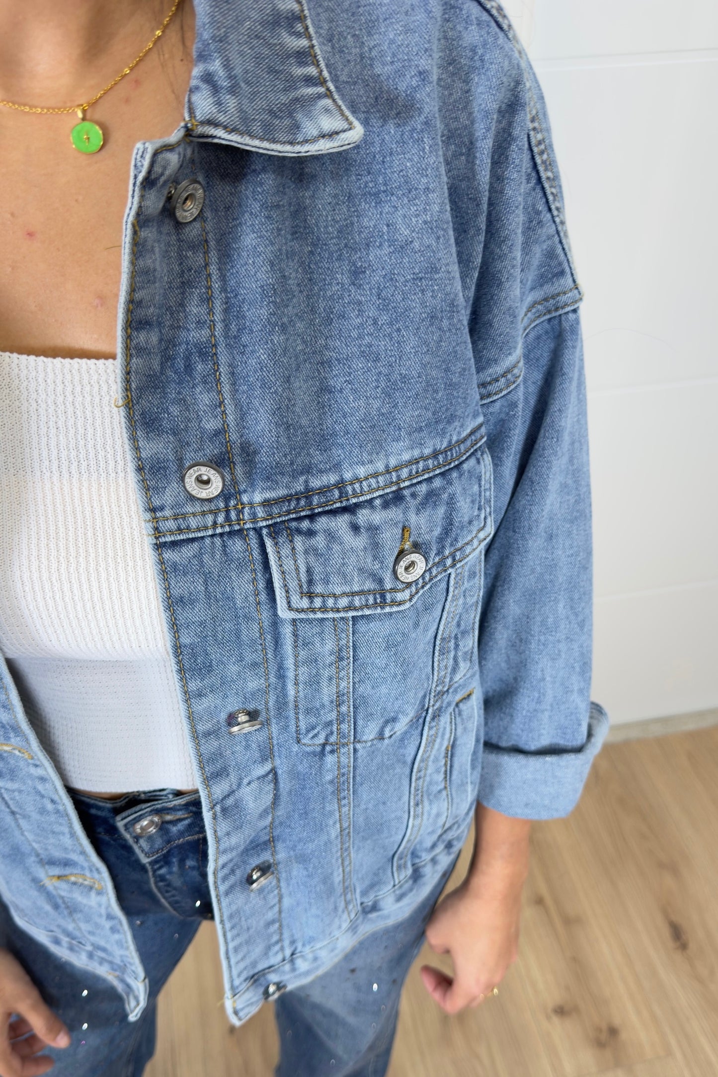 Cazadora Denim Ovesize