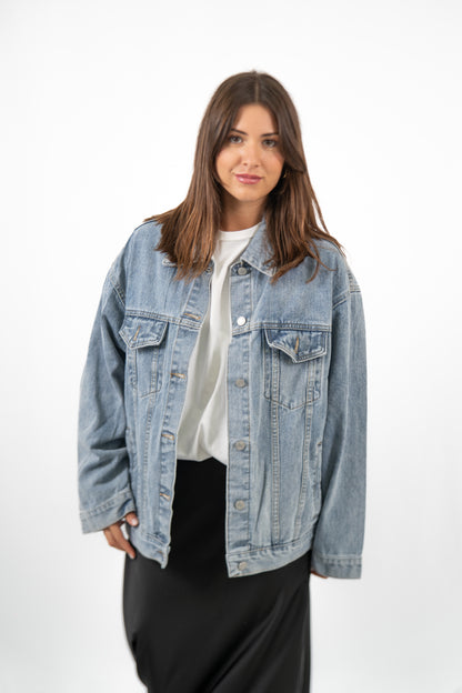 Chaqueta tejana oversize