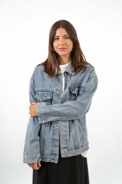 Chaqueta tejana oversize