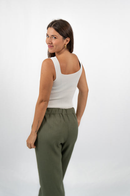 Pantalón Traje Verde