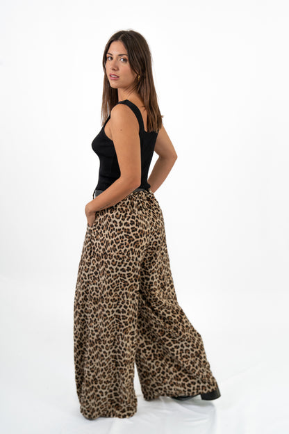 Pantalón Fluido Animal Print